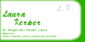 laura kerper business card